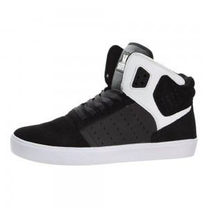 Buty Skate Supra Atom Męskie Czarne Białe | ADJXI8346