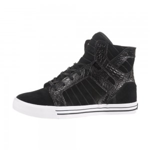 Wysokie Supra SkyTop Damskie Czarne | OHQND6134