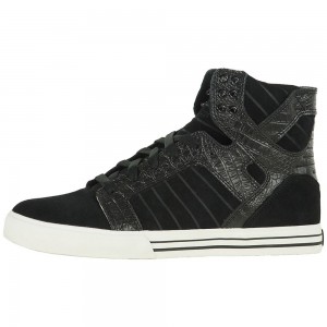 Wysokie Supra SkyTop Damskie Czarne | WHCKI1340