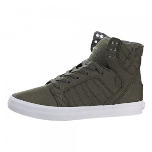 Wysokie Supra SkyTop Damskie Zielone | CQBDO9380