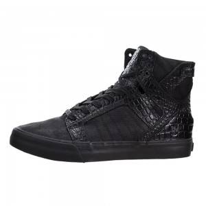 Wysokie Supra SkyTop HF Damskie Czarne | HMEFO0261