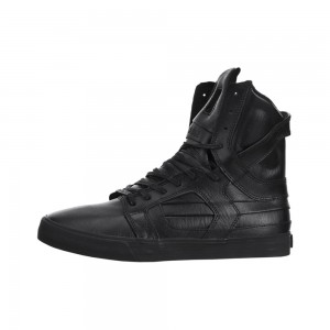 Wysokie Supra SkyTop II Męskie Czarne | QBNPE6743