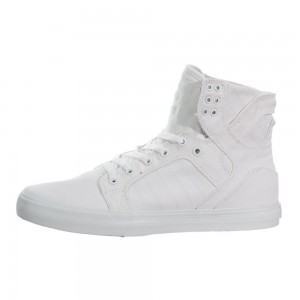 Wysokie Supra SkyTop Męskie Białe | NWBSK1829