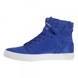 Wysokie Supra SkyTop Męskie Niebieskie | VXNPL6280