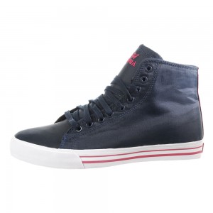 Wysokie Supra Thunder High Damskie Granatowe | IFEXB3498