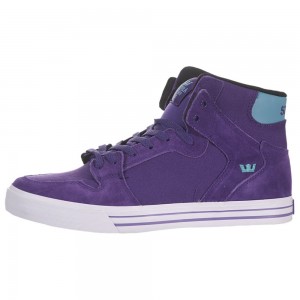 Wysokie Supra Vaider Damskie Fioletowe | BKETR5084