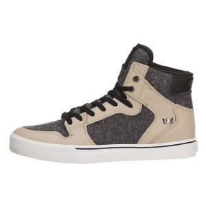 Wysokie Supra Vaider Męskie Khaki | VBRTK8697