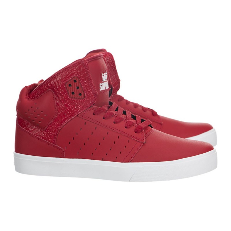 Buty Skate Supra Atom Damskie Czerwone | VRAFU7530