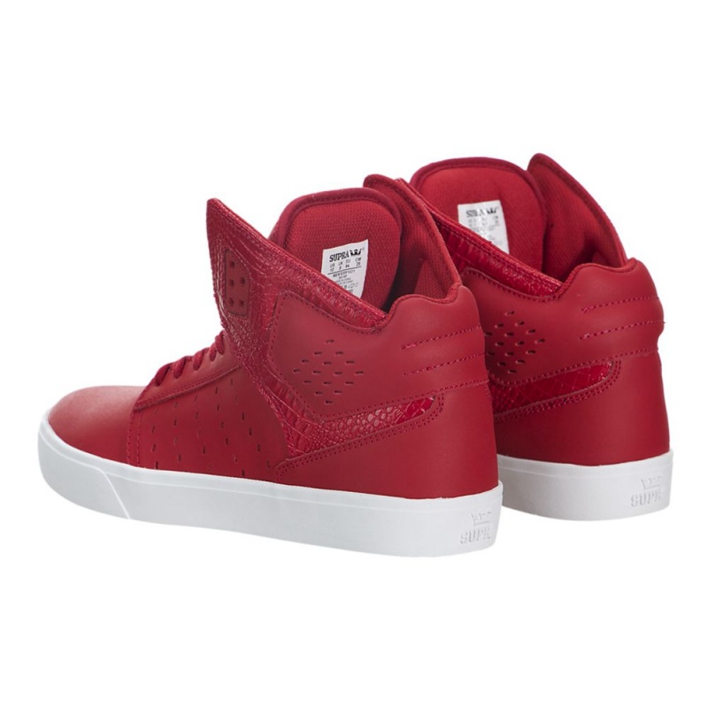 Buty Skate Supra Atom Damskie Czerwone | VRAFU7530