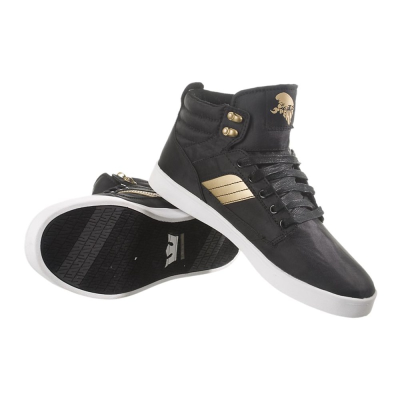 Buty Skate Supra Bandit Damskie Czarne Złote | JIQPE2760