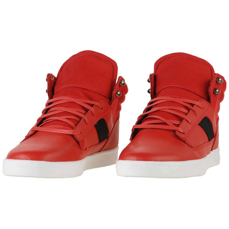 Buty Skate Supra Bandit Mid Męskie Czerwone | ZRMOA2641