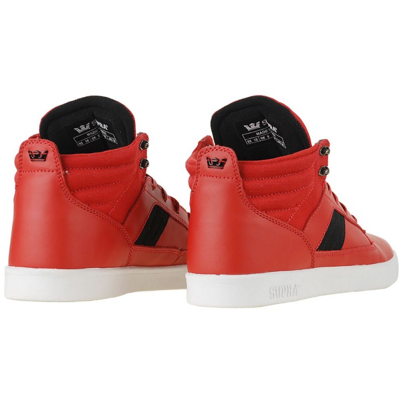 Buty Skate Supra Bandit Mid Męskie Czerwone | ZRMOA2641