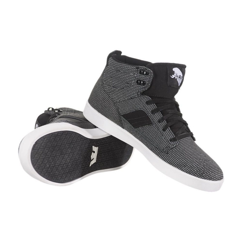 Buty Skate Supra Bandit Męskie Czarne Białe | GDZKQ6148