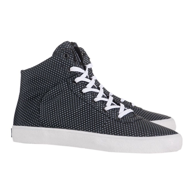 Buty Skate Supra Cuttler Damskie Czarne Białe | IYTCW1489