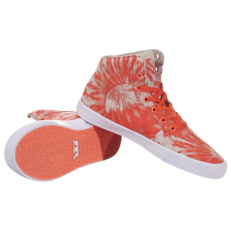 Buty Skate Supra Cuttler Damskie Pomarańczowe | SFLPJ1784