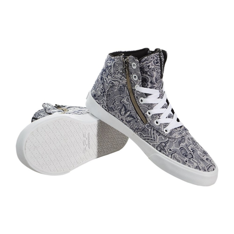 Buty Skate Supra Cuttler Damskie Szare | MDPNE7930