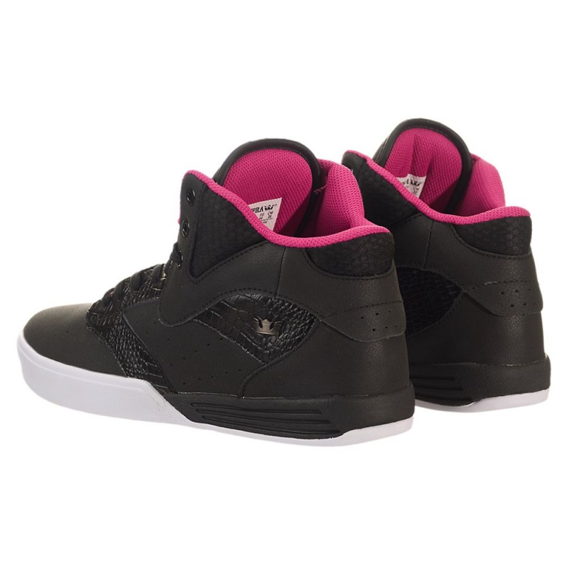 Buty Skate Supra Khan Damskie Czarne | LMQKR6407