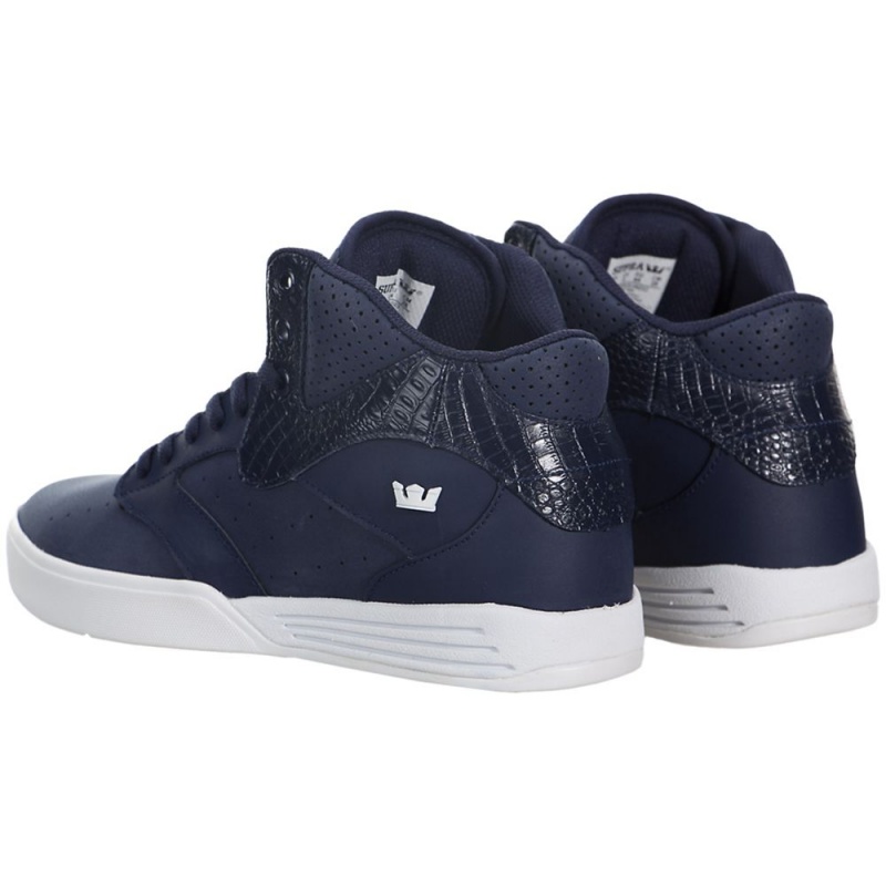 Buty Skate Supra Khan Damskie Granatowe | QNEUC6219