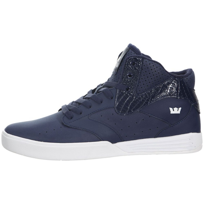 Buty Skate Supra Khan Damskie Granatowe | QNEUC6219