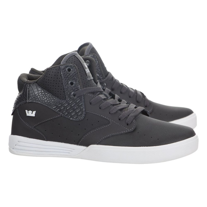 Buty Skate Supra Khan Damskie Szare | PLIWK6751