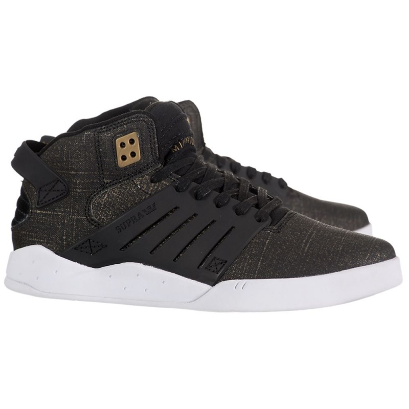 Buty Skate Supra SkyTop III Damskie Czarne | XNFSP2853