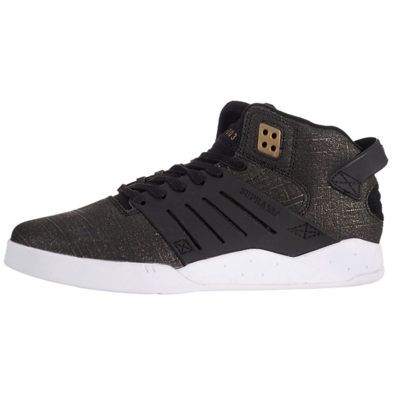 Buty Skate Supra SkyTop III Damskie Czarne | XNFSP2853