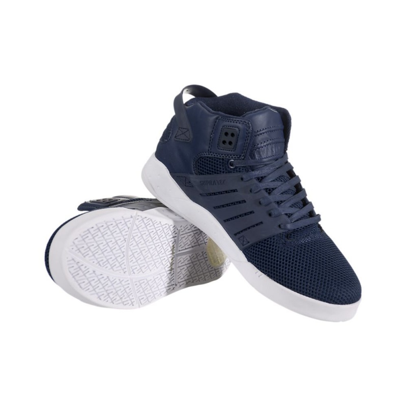 Buty Skate Supra SkyTop III Damskie Granatowe | ANMZV9184