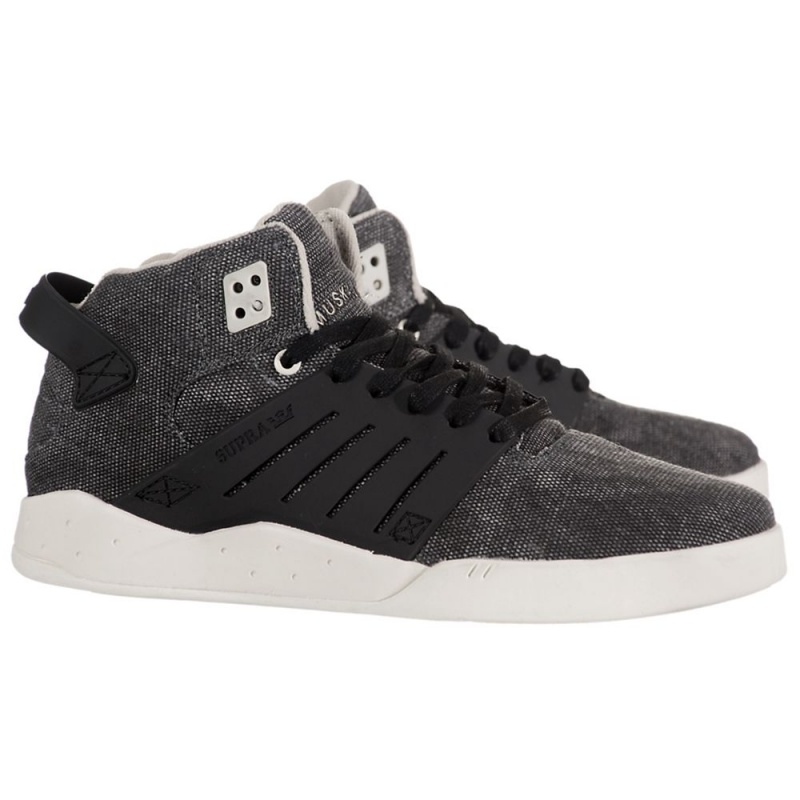 Buty Skate Supra SkyTop III Damskie Szare Czarne | EUMHW6941