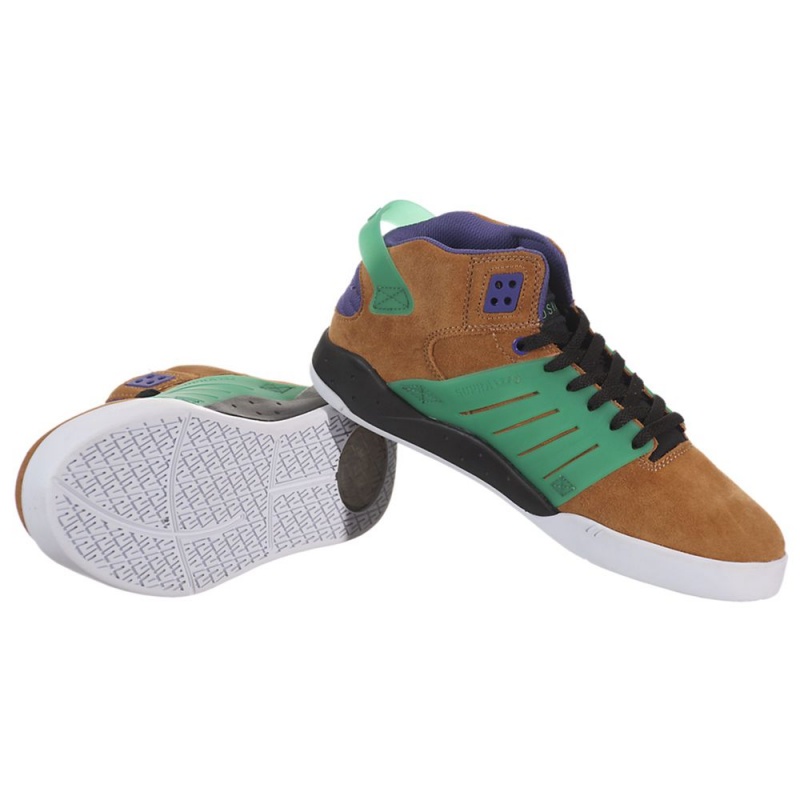 Buty Skate Supra SkyTop III Męskie Brązowe | CLFYT3497