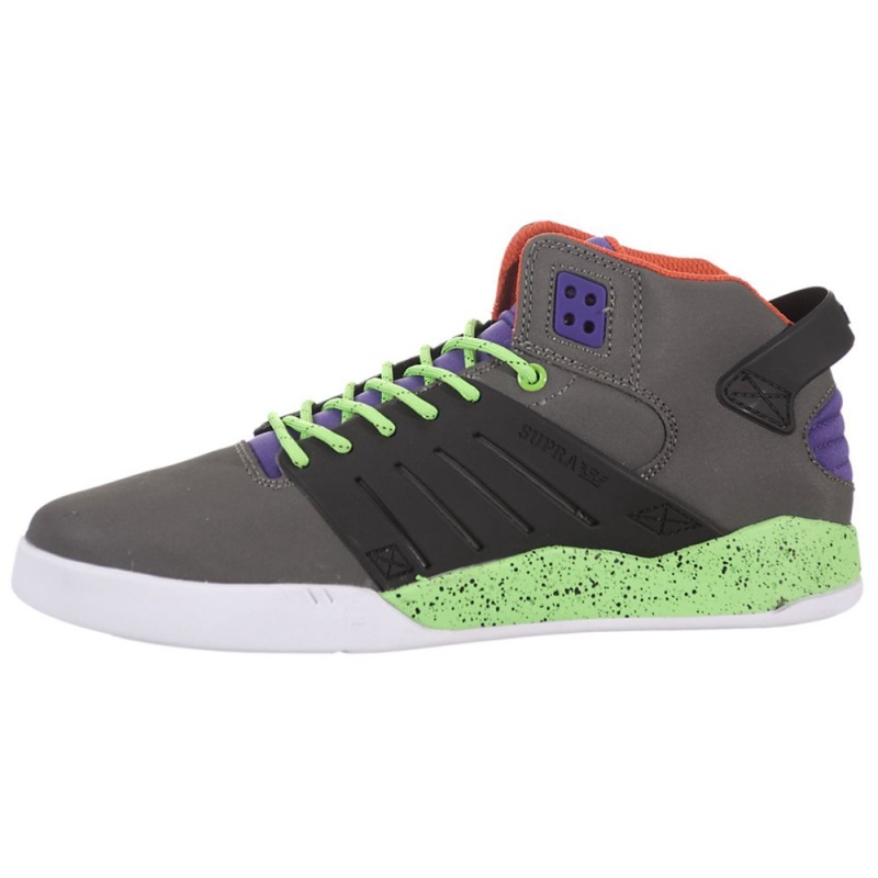 Buty Skate Supra SkyTop III Męskie Szare Czarne | KMRDE5062