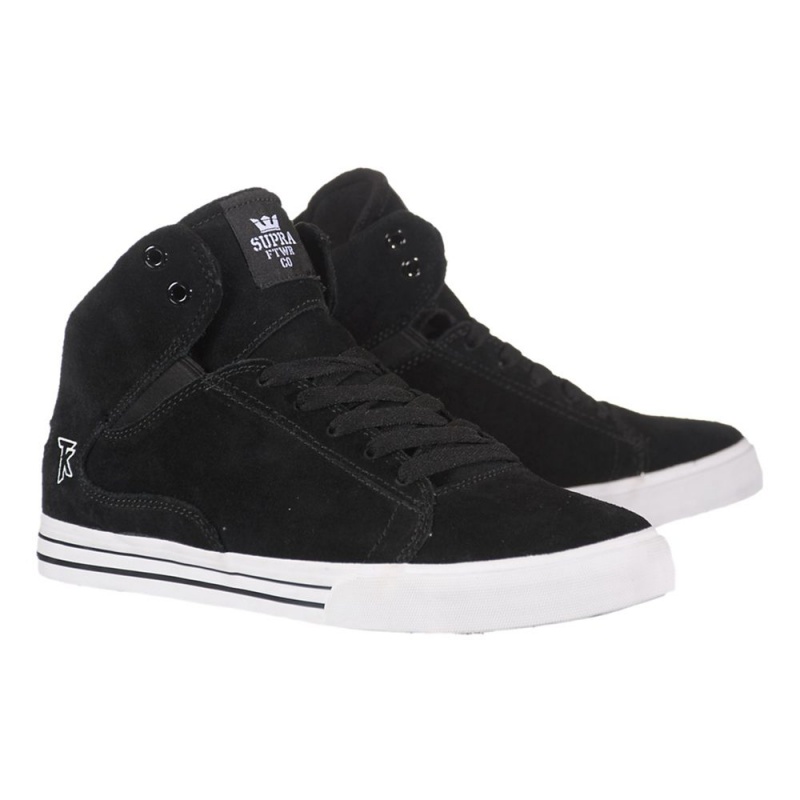 Buty Skate Supra Society Mid Damskie Czarne | RABYT8143