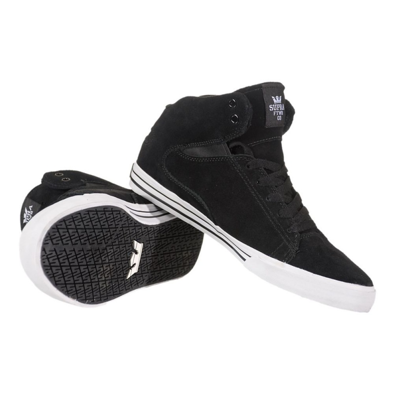 Buty Skate Supra Society Mid Damskie Czarne | RABYT8143