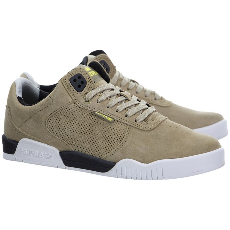 Niskie Supra Ellington Damskie Khaki | AVQCE5920