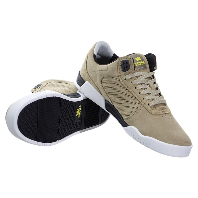 Niskie Supra Ellington Damskie Khaki | AVQCE5920