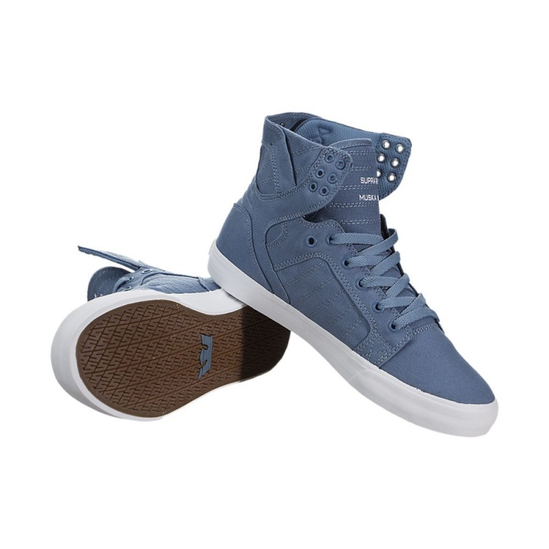 Wysokie Supra SkyTop D Damskie Niebieskie | ETPLX6539