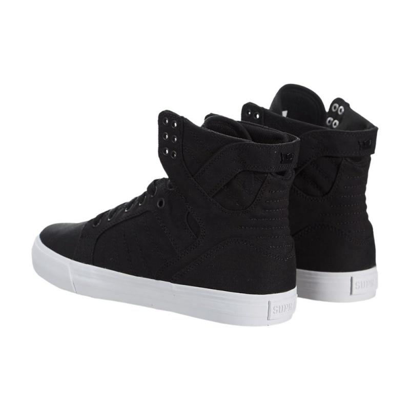 Wysokie Supra SkyTop D Męskie Czarne | NQYWF7326