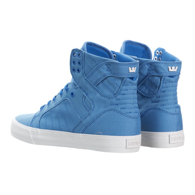 Wysokie Supra SkyTop D Męskie Niebieskie | JKIPV5083