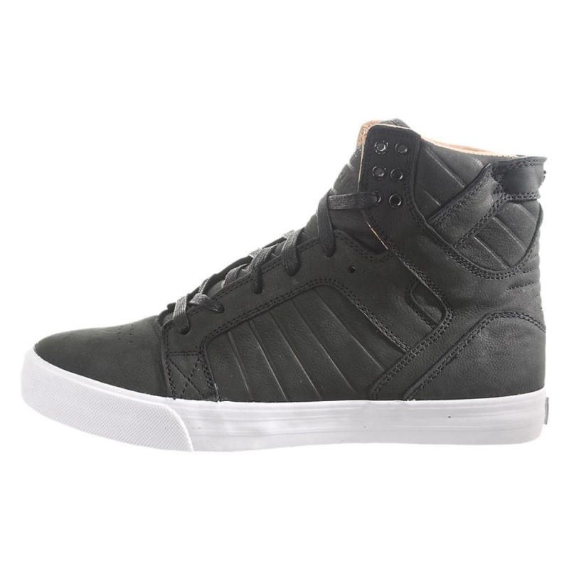 Wysokie Supra SkyTop Damskie Czarne | HIVDZ7906