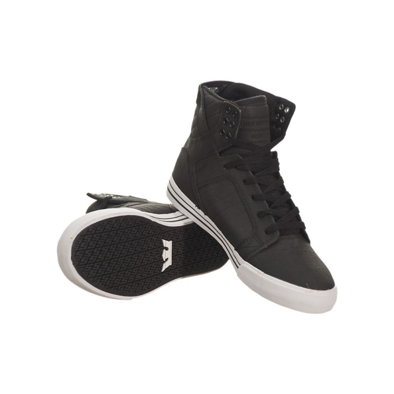 Wysokie Supra SkyTop Damskie Czarne | THZCY6593