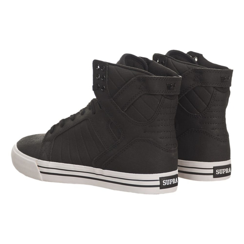 Wysokie Supra SkyTop Damskie Czarne | THZCY6593