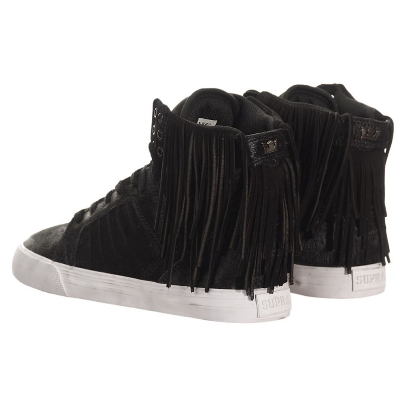 Wysokie Supra SkyTop Damskie Czarne | TNUDX7563