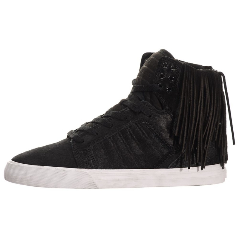 Wysokie Supra SkyTop Damskie Czarne | TNUDX7563