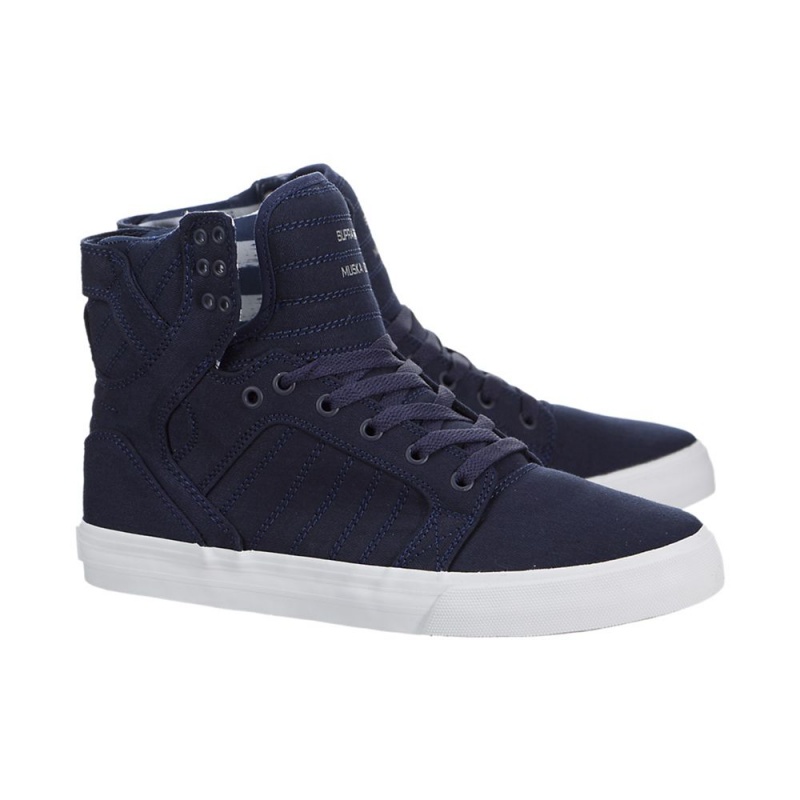 Wysokie Supra SkyTop Damskie Granatowe | LJRKI8970