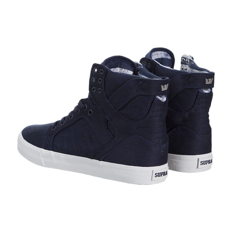 Wysokie Supra SkyTop Damskie Granatowe | LJRKI8970