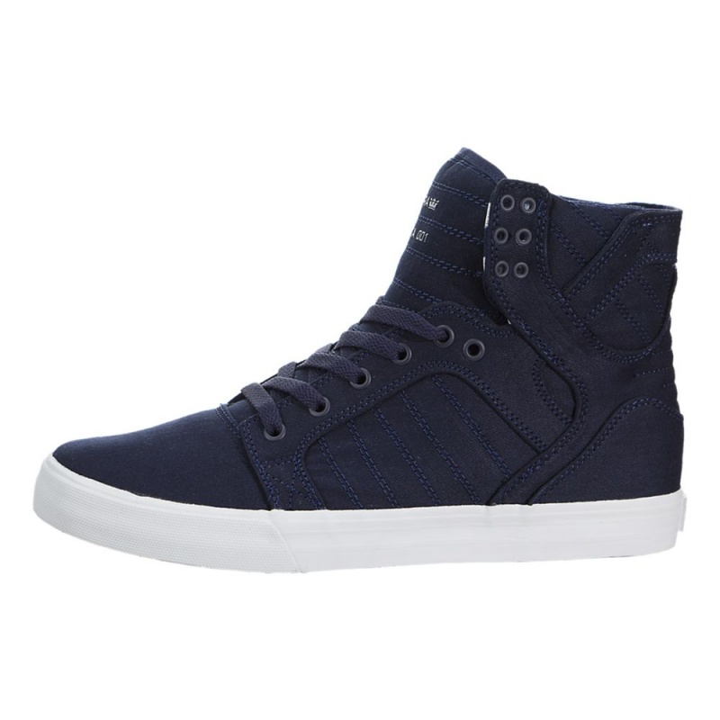 Wysokie Supra SkyTop Damskie Granatowe | LJRKI8970