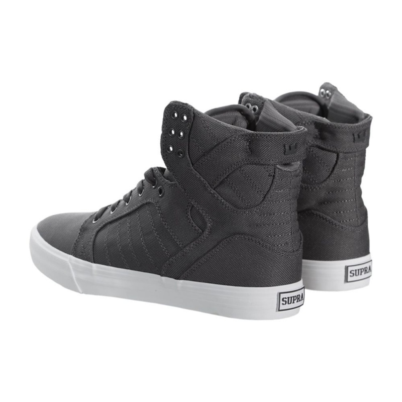 Wysokie Supra SkyTop Damskie Szare | CHDXJ9237