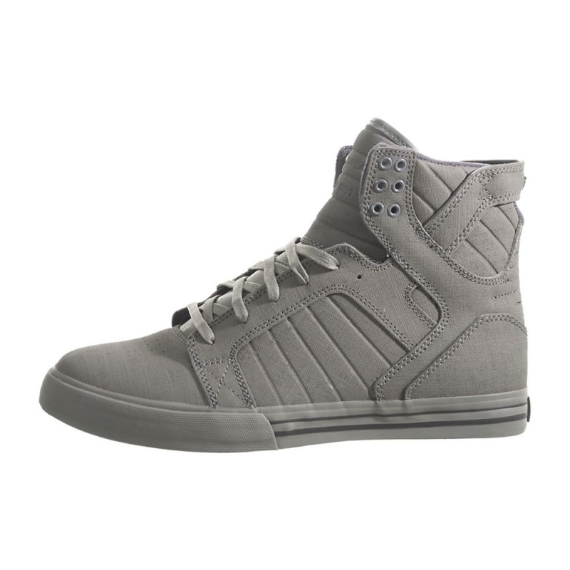 Wysokie Supra SkyTop Damskie Szare | JFWLC9314