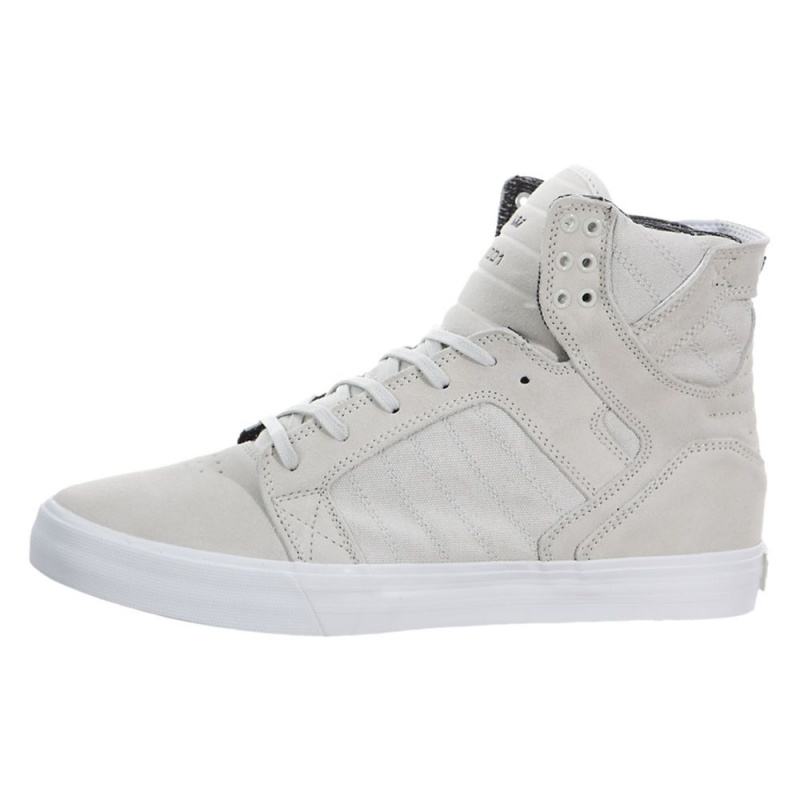 Wysokie Supra SkyTop Damskie Szare | KARLS0194