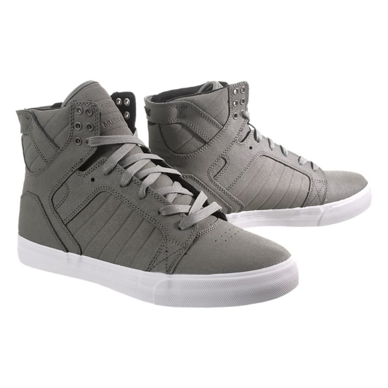 Wysokie Supra SkyTop Damskie Szare | TJQXD0725