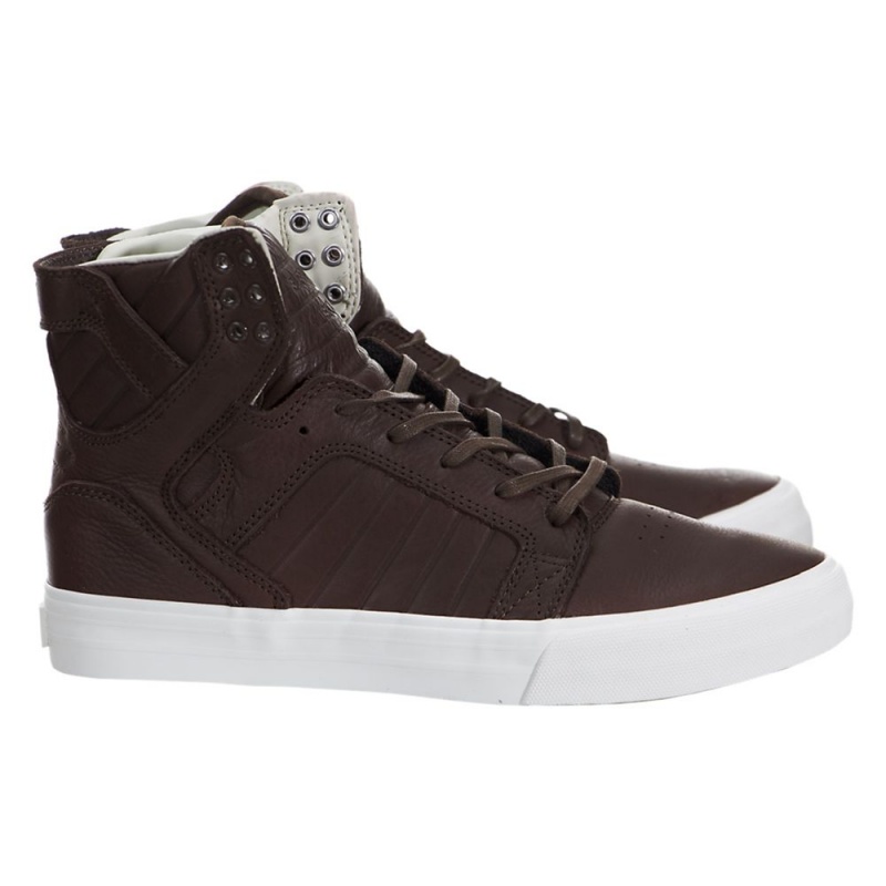 Wysokie Supra SkyTop HF Damskie Brązowe | LOVAB5816